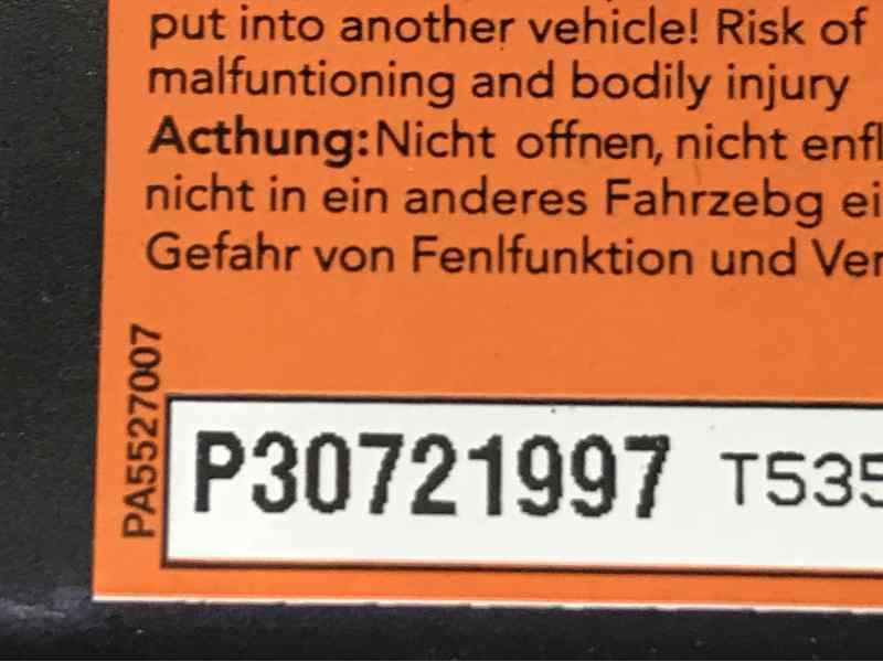 AIRBAG DELANTERO IZQUIERDO P30721997 P30721997  - imagen 3