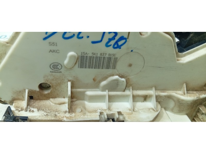 CERRADURA PUERTA DELANTERA IZQUIERDA 5K1837015E  - imagen 2