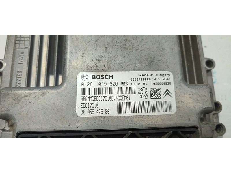 CENTRALITA MOTOR UCE 9805947580 0281019820  - imagen 2