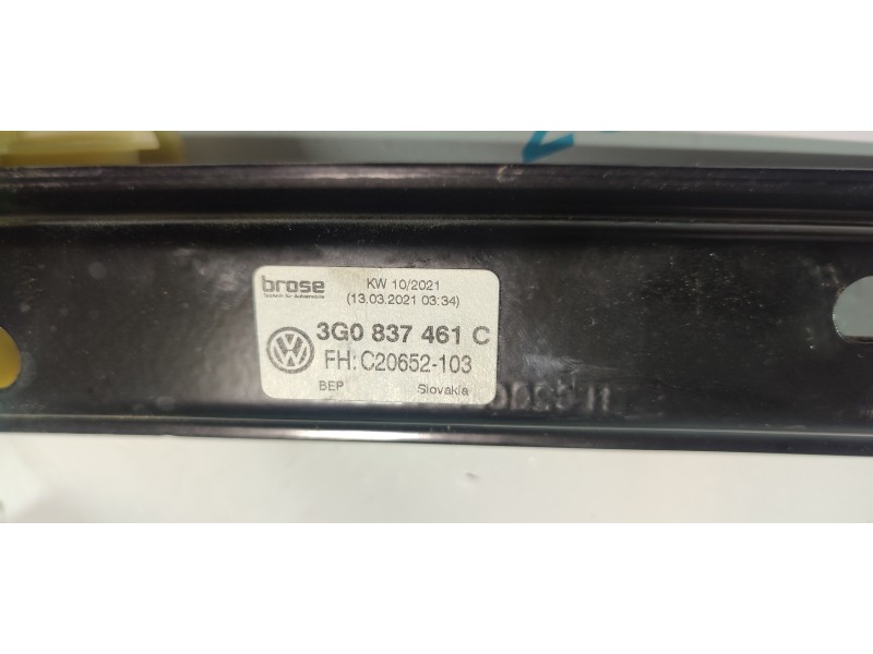 ELEVALUNAS DELANTERO IZQUIERDO 3G0837461C  - imagen 2