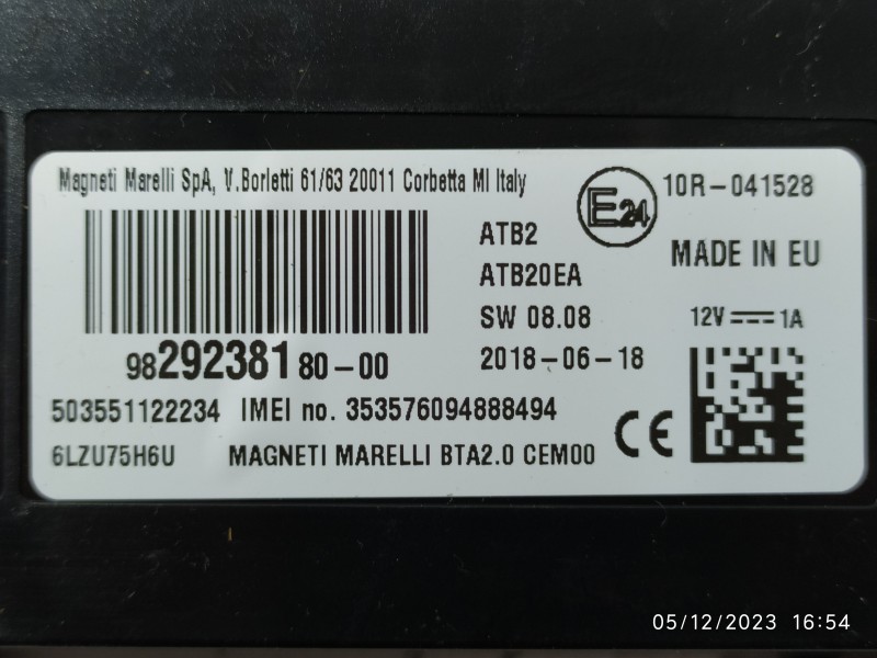 MODULO ELECTRONICO 9829238180  - imagen 2
