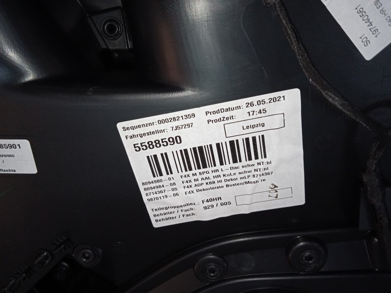 GUARNECIDO PUERTA TRASERA DERECHA  - imagen 2