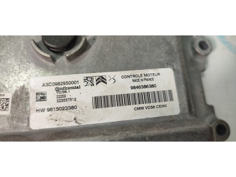 CENTRALITA MOTOR UCE 9846386380  - imagen 2