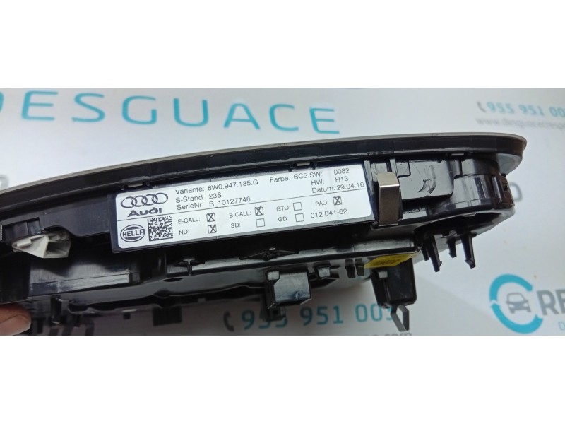 LUZ INTERIOR 8W0947135G  - imagen 3