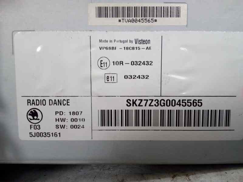 SISTEMA AUDIO / RADIO CD 5J0035161  - imagen 3