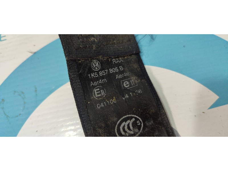 CINTURON SEGURIDAD TRASERO IZQUIERDO 1K5857805B  - imagen 2