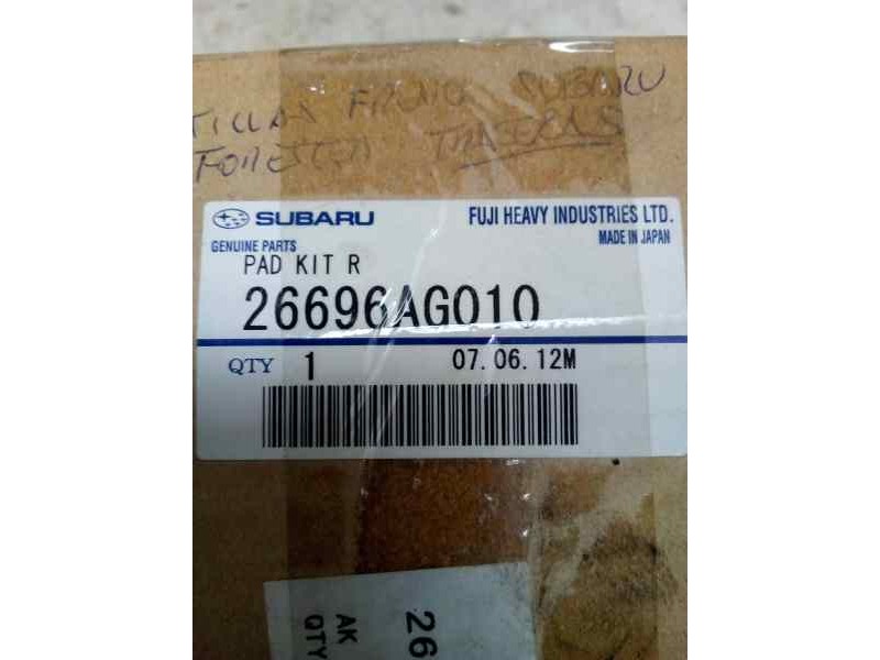 PASTILLAS DE FRENO 26696AG010  - imagen 2