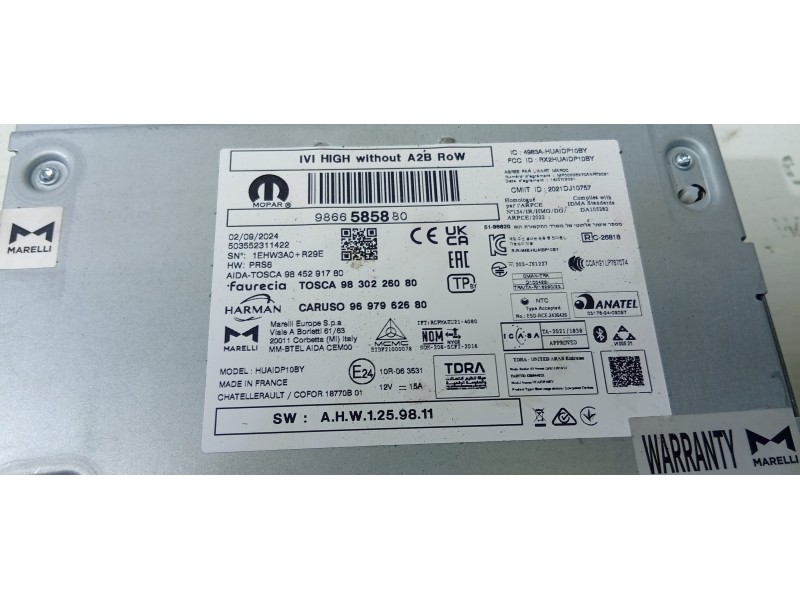 SISTEMA AUDIO / RADIO CD 9866585880  - imagen 3