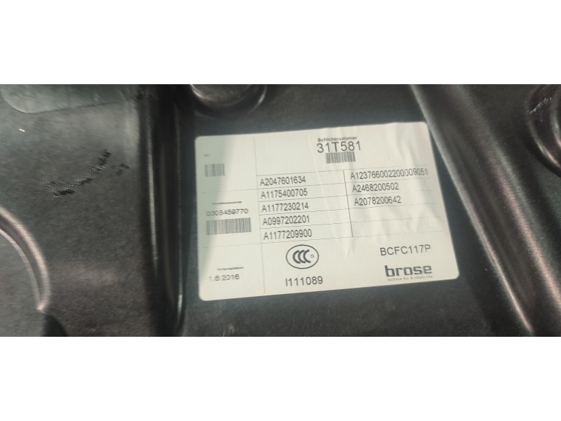 ELEVALUNAS DELANTERO DERECHO BCFC117P  - imagen 3