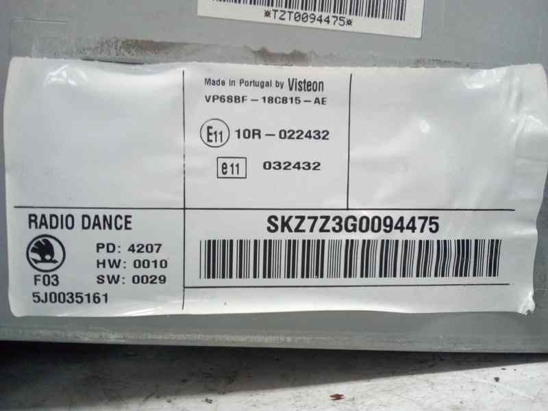 SISTEMA AUDIO / RADIO CD 5J0035161  - imagen 3