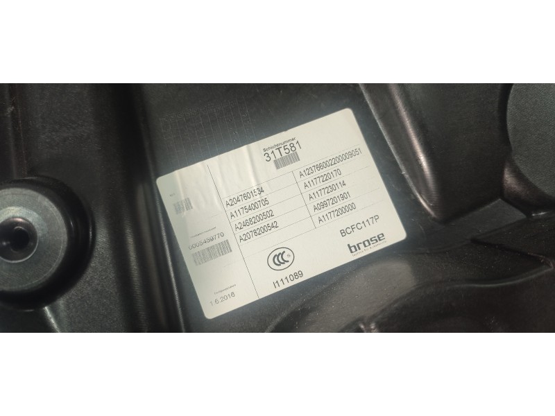 ELEVALUNAS DELANTERO IZQUIERDO BCFC117P  - imagen 2