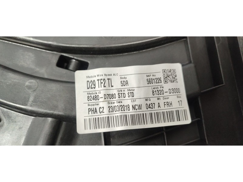 ELEVALUNAS DELANTERO DERECHO 82480D7080  - imagen 3