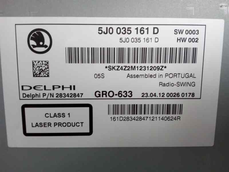 SISTEMA AUDIO / RADIO CD 5J0035161D  - imagen 3