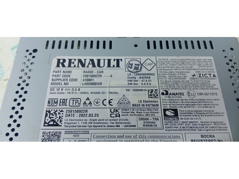 SISTEMA NAVEGACION GPS 259158922R  - imagen 4