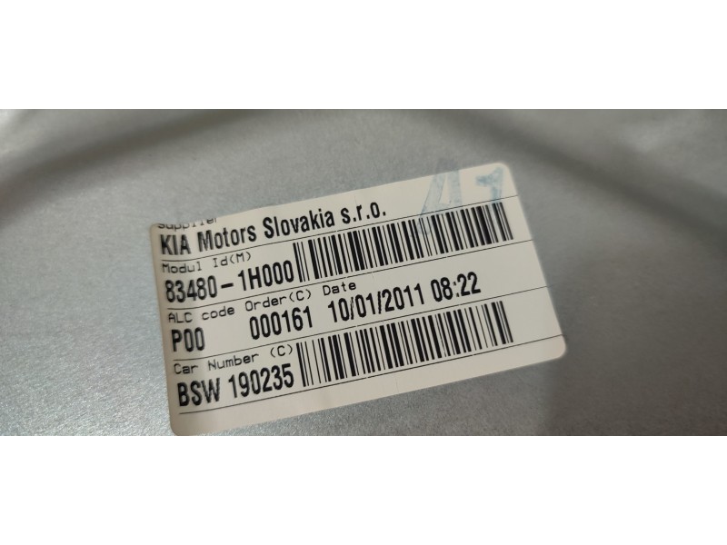 ELEVALUNAS TRASERO DERECHO 834801H000  - imagen 2