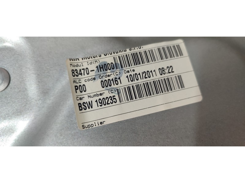 ELEVALUNAS TRASERO IZQUIERDO 834701H000  - imagen 2