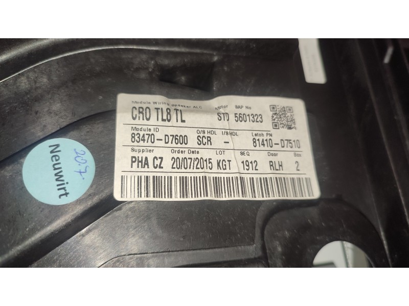 ELEVALUNAS TRASERO IZQUIERDO 83470D7600  - imagen 3