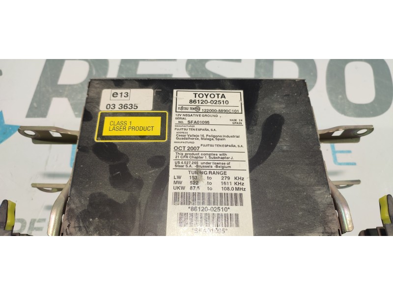 SISTEMA AUDIO / RADIO CD 8612002510  - imagen 3