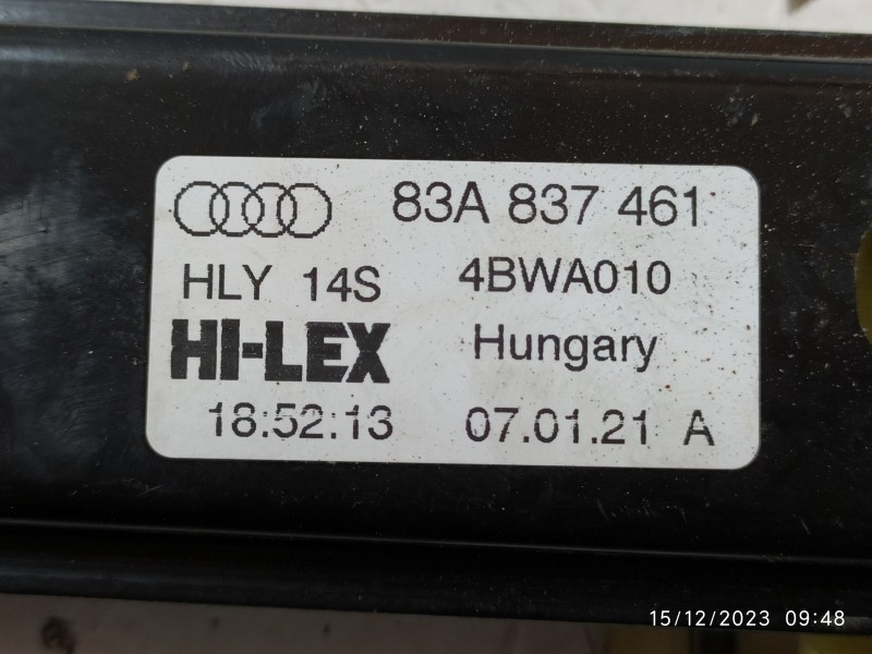 ELEVALUNAS DELANTERO IZQUIERDO 83A837461 5Q0959802C  - imagen 3