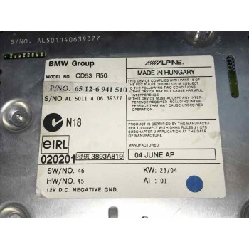 SISTEMA AUDIO / RADIO CD 65126941510 501140639377  - miniatura 2