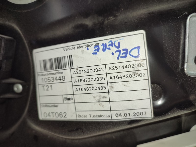 ELEVALUNAS DELANTERO DERECHO A1697202835  - imagen 3