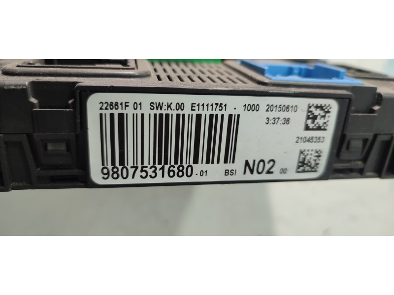 CAJA RELES / FUSIBLES 9807531680  - imagen 3