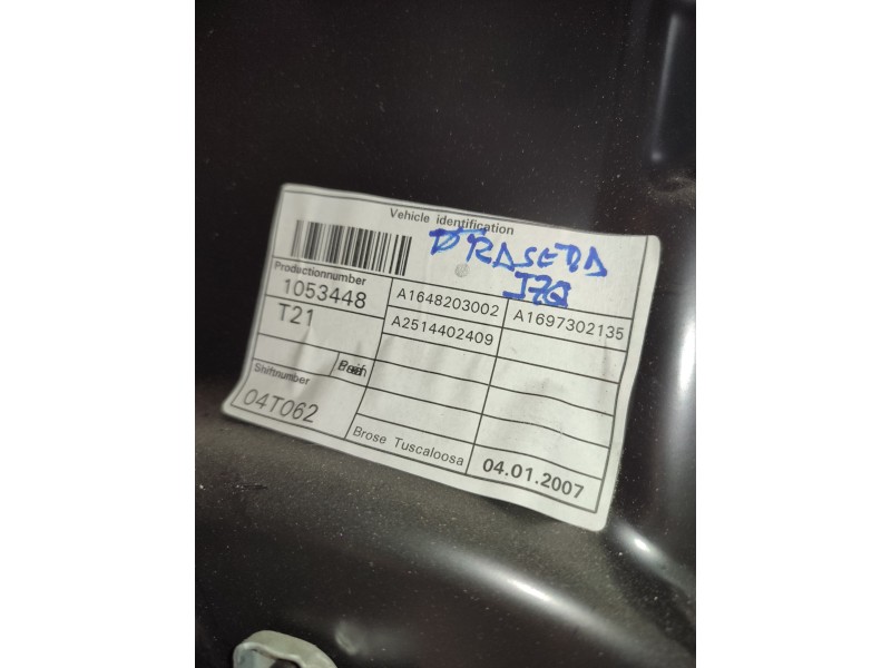 ELEVALUNAS TRASERO IZQUIERDO A1697302135  - imagen 3