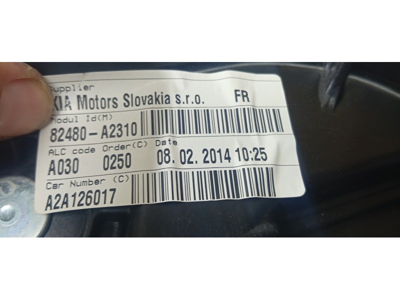 ELEVALUNAS DELANTERO DERECHO 82480A2310  - imagen 3