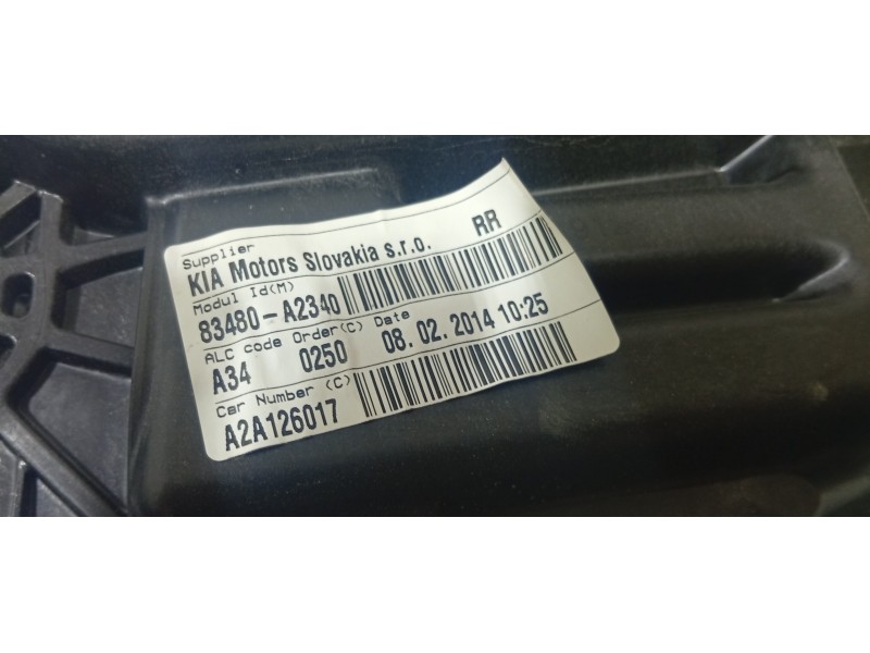 ELEVALUNAS TRASERO DERECHO 83480A2340  - imagen 3