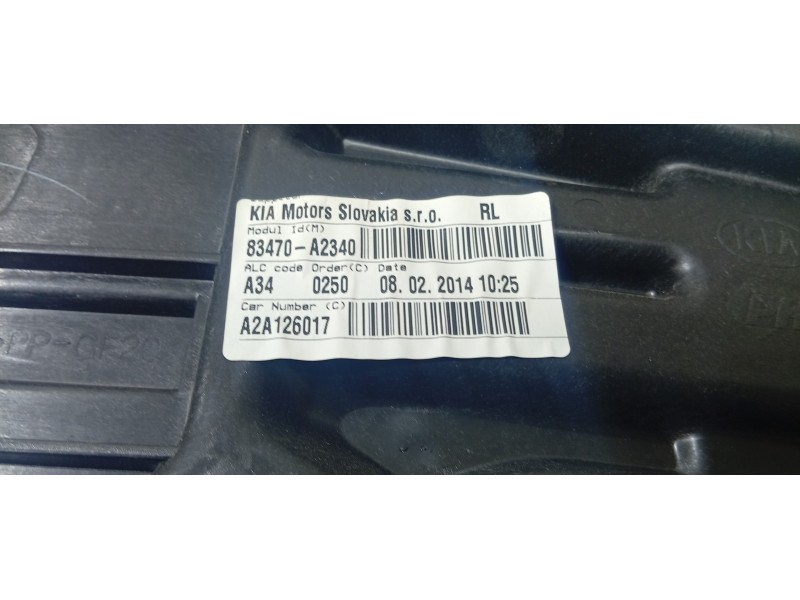 ELEVALUNAS TRASERO IZQUIERDO 83470A2340  - imagen 4