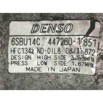 COMPRESOR AIRE ACONDICIONADO 6SBU14C 