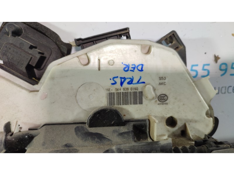CERRADURA PUERTA TRASERA DERECHA 5K4839016O  - imagen 2
