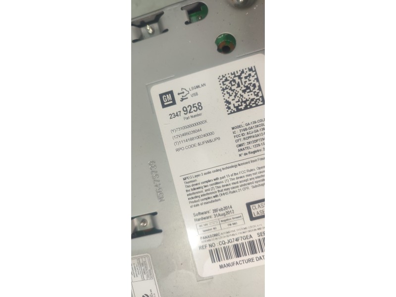 SISTEMA AUDIO / RADIO CD 23479258  - imagen 2