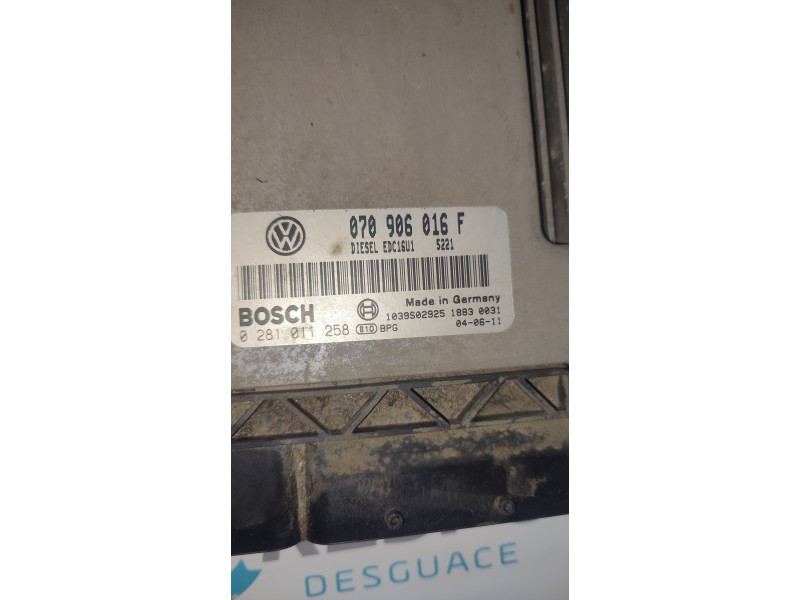 CENTRALITA MOTOR UCE 070906016F  - imagen 2