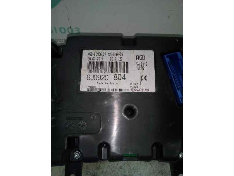 CUADRO INSTRUMENTOS 6J0920804  - imagen 2