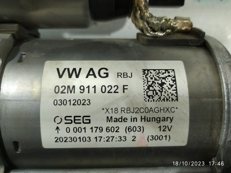 MOTOR ARRANQUE 02M911022F  - imagen 2