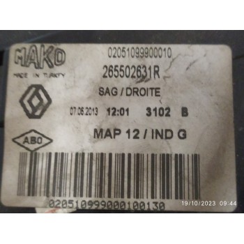 PILOTO TRASERO DERECHO 265502631R  - miniatura 3