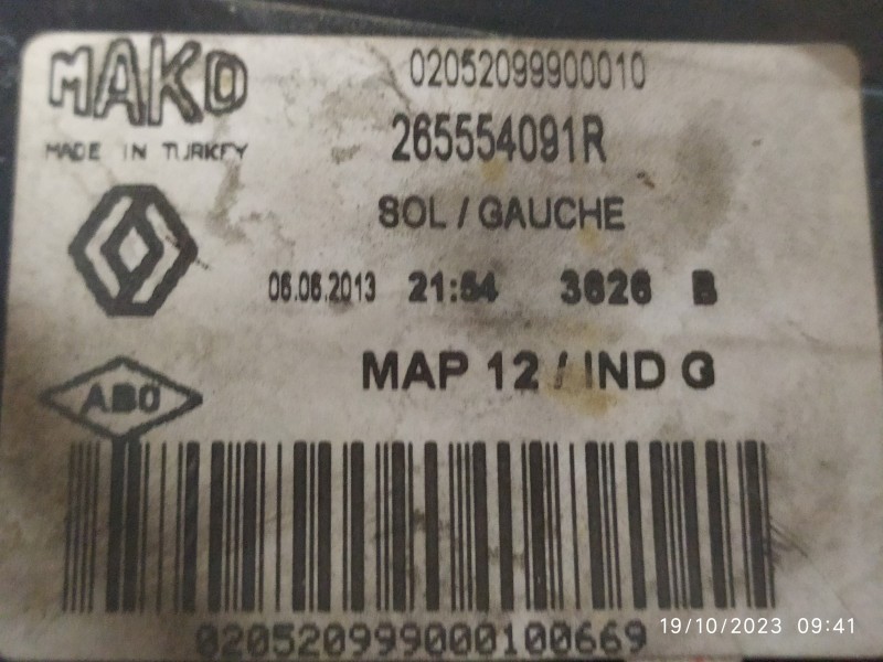 PILOTO TRASERO IZQUIERDO 265554091R  - imagen 2