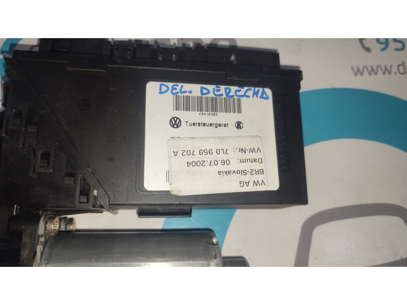 MOTOR ELEVALUNAS DELANTERO DERECHO 7L0959702A  - imagen 2