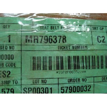 CINTURON SEGURIDAD DELANTERO DERECHO MR796378  - miniatura 2