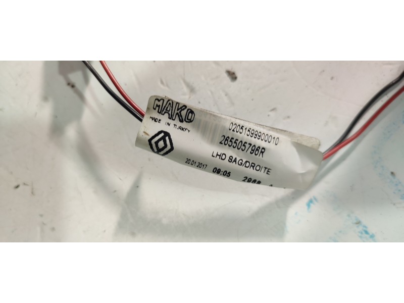 PILOTO TRASERO DERECHO INTERIOR 265505796R  - imagen 2