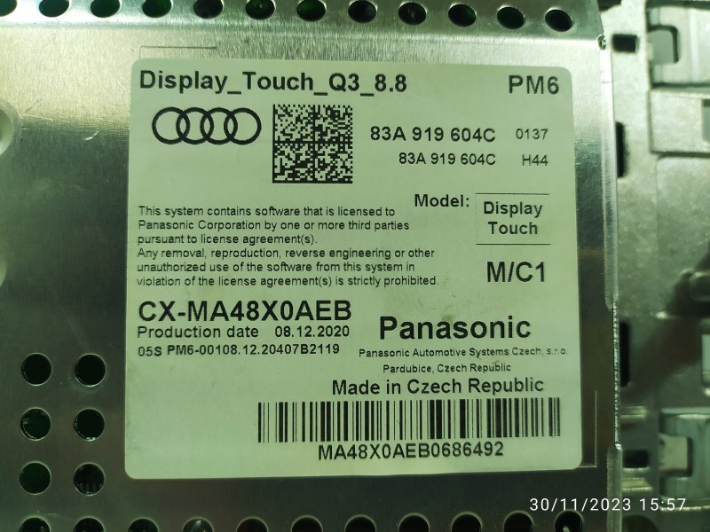 PANTALLA MULTIFUNCION 83A919604C  - imagen 4