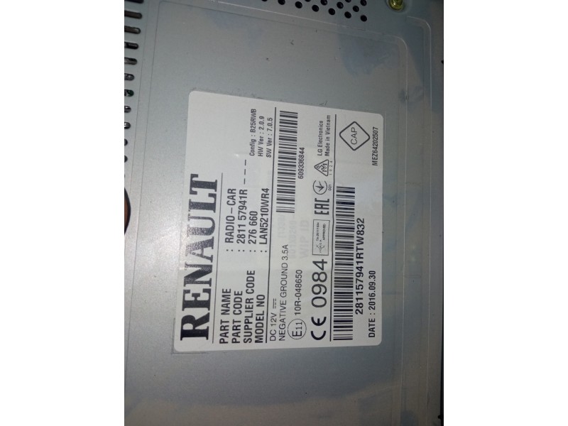 PANTALLA MULTIFUNCION 281157941R  - imagen 2