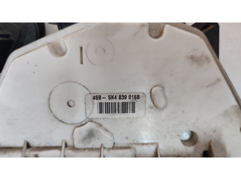 CERRADURA PUERTA TRASERA DERECHA 5K4839016B  - imagen 2