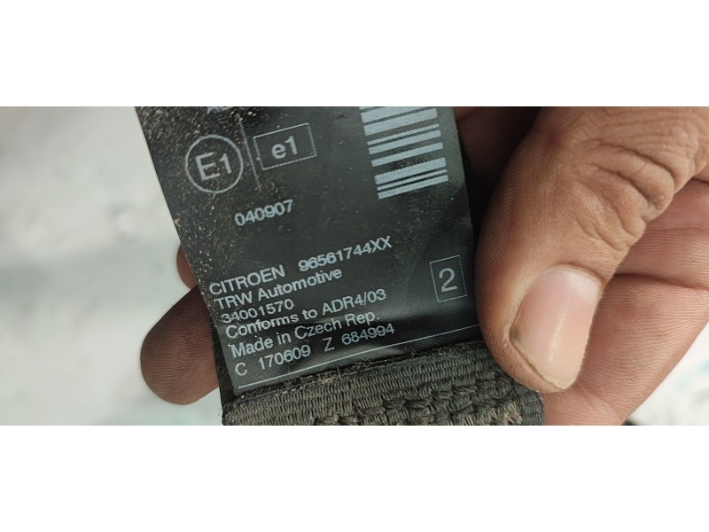 CINTURON SEGURIDAD TRASERO DERECHO 96561744XX  - imagen 2