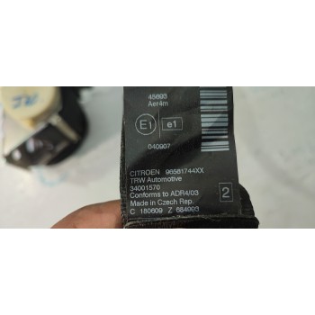 CINTURON SEGURIDAD TRASERO IZQUIERDO 96561744XX  - miniatura 2