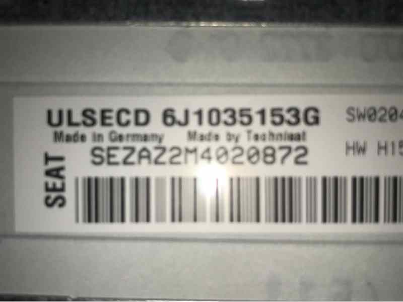 SISTEMA AUDIO / RADIO CD 6J1035153G  - imagen 3