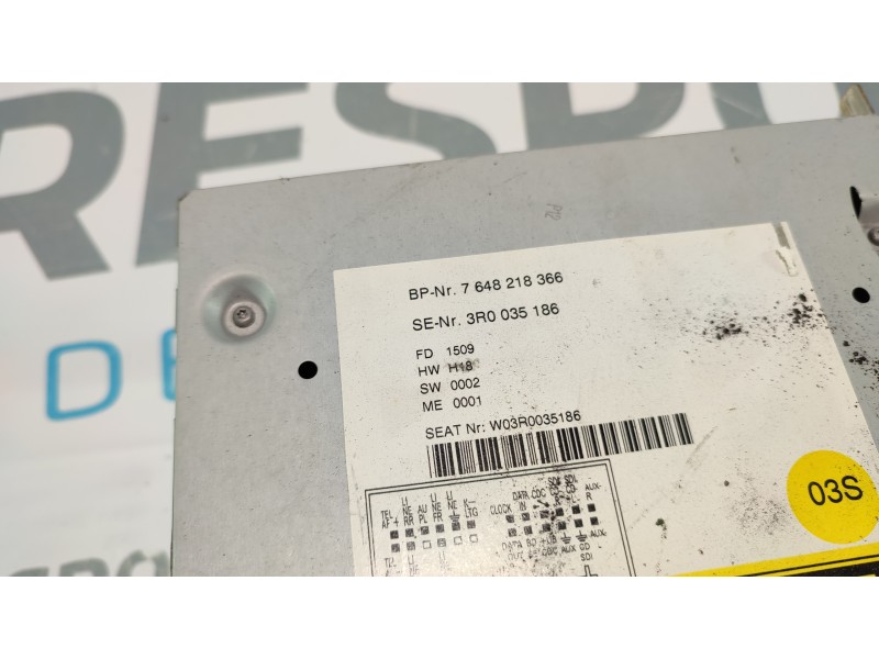 SISTEMA AUDIO / RADIO CD 3R0035186  - imagen 3