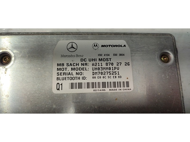 CENTRALITA BLUETOOTH A2118702726  - imagen 2