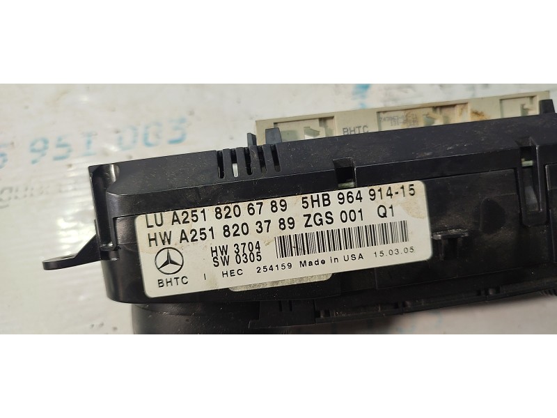 MANDO CLIMATIZADOR A2518206789  - imagen 2